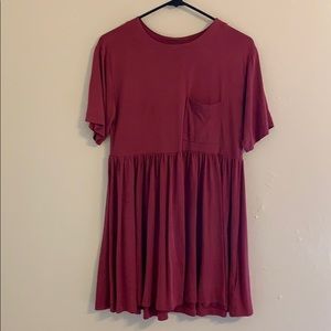 Urban Outfitters Red Shirt Dress